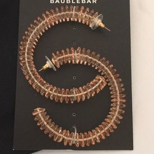 Baublebar pink acrylic earrings